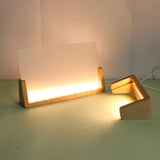 Wooden Base Led Light Display Stand Art Lamp USB-Cable