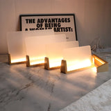 Wooden Base Led Light Display Stand Art Lamp USB-Cable