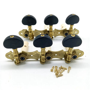 Classical Guitar Tuning Pegs Machine Heads 3L3R,Black