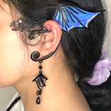 Pink Dragon Ear Cuff for Women