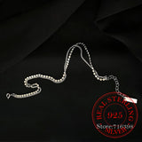 925 Sterling Silver Double Layer Round Anklet Bracelet Female Sexy Hot Chain
