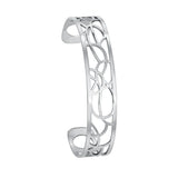 14MM Stainless Steel Cuff Bracelet Hollow Design