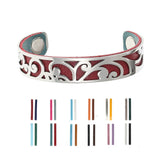 14MM Stainless Steel Cuff Bracelet Hollow Design
