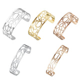Manchette Bangles Reversible Leather Band Jewelry