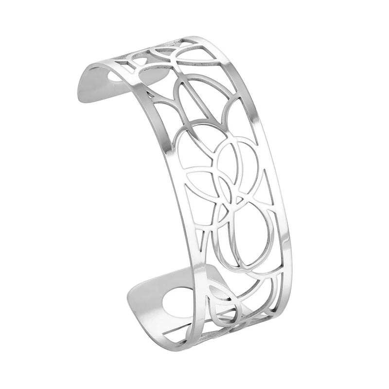 Manchette Bangles Reversible Leather Band Jewelry