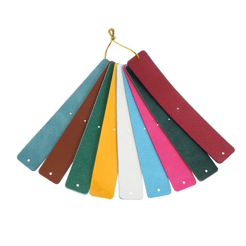 Legenstar 9 pcs Multicolor Interchangeable Leather Band for Steel Cuff Bangle