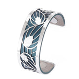 Love Bracelets Stainless Steel Women Cuff Bangles Reversible Leather Band