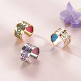 Adjustable Open Finger Ring Interchangeable Leather Bague Bijoux Homme