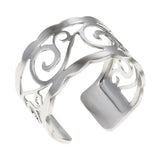 Adjustable Open Finger Ring Interchangeable Leather Bague Bijoux Homme