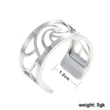 Stainless Steel Women's Ring Interchangeable Leather Bague Femme Gift