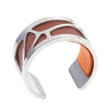 Stainless Steel Women's Ring Adjustable Interchangeable Leather Bague