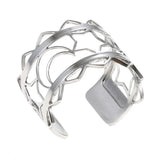 Reversible Leather Star Moon Ring Stainless Steel Resizable Rings
