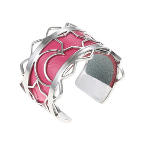 Legenstar2023 Silver Stainless Steel Ring Moon Heart Bague for Women Men