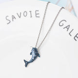 Lekani Dolphin Cz Pendant Necklace 925 Sterling Silver Jewelry