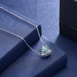 Colorful Ball Pendant Necklace 925 Sterling Silver Fine Jewelry