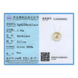 Lekani Crystal Double Circle Pendant Necklace 925 Sterling Silver