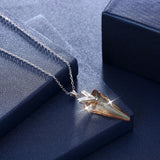 Lekani Crystal Women Necklace Triangle Pendant Necklace