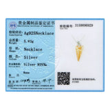 Lekani Crystal Women Necklace Triangle Pendant Necklace
