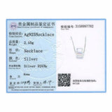 Lekani Cube Pendant S925 Silver Necklace Women Kids Jewelry