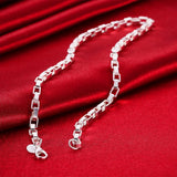 Lekani Men's 5mm Box Chain 925 Silver Charm Necklace