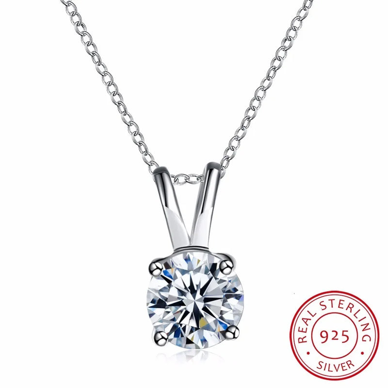 Lekani 925 Silver Crystal Choker Necklaces for Women