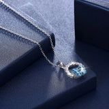 Lekani Women Necklace Butterfly Crystal Pendant Jewelry Lady Collares