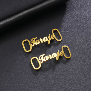 Lemegeton Custom Shoe Buckle Personalized Name Plate Logo Shoe Buckle