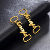 Lemegeton Custom Shoe Buckle Personalized Name Plate Logo Shoe Buckle