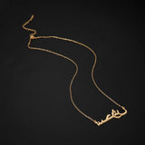 Lemegeton Arabic Name Necklace Stainless Steel Jewelry