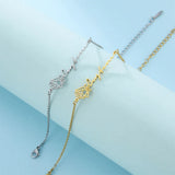 Personalized Stainless Steel Rosary Bracelet
