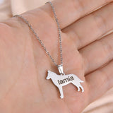 Personalized Lemegeton Pet Name Necklace - Stainless Steel