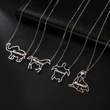 Lemegeton Horse Turtle Name Necklace Unicorn Animal Choker Necklaces