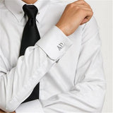 Lemegeton Men's Personalized Steel Cufflinks Wedding Birthday Gift