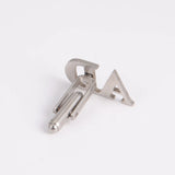 Lemegeton Men's Personalized Steel Cufflinks Wedding Birthday Gift