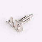 Lemegeton Men's Personalized Steel Cufflinks Wedding Birthday Gift