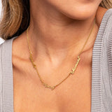 Lemegeton Personalized Multiple Name Necklace Family Jewelry Choker Necklace