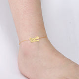 Lemegeton Anklet Bracelet Stainless Steel Leg Chain Foot Jewelry