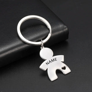 Lemegeton Name Baby Keychain Personalized Name Key Chains Stainless Steel