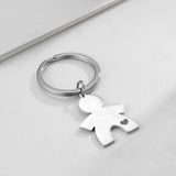 Lemegeton Name Baby Keychain Personalized Name Key Chains Stainless Steel