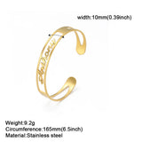Lemegeton Name Bracelet Personalized Bangle Stainless Steel Bracelets