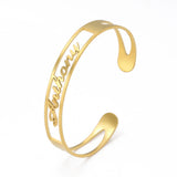 Lemegeton Name Bracelet Personalized Bangle Stainless Steel Bracelets