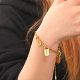 Personalized Lemegeton Name Bracelet Stainless Steel