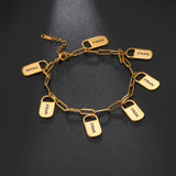Personalized Lemegeton Name Bracelet Stainless Steel