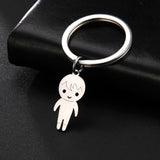 Personalized Family Name Key Chain Stainless Steel Keyring