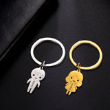 Personalized Family Name Key Chain Stainless Steel Keyring