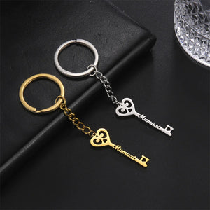 Lemegeton Name Keychain Personalized Stainless Steel Keyring Nameplate Key Chain