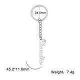 Lemegeton Name Keychain For Women