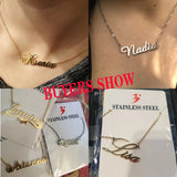 Personalized Stainless Steel Name Necklace for Kids Women