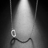 Lemegeton Name Necklace Customised Stainless Steel Initial Necklaces