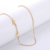 Lemegeton Name Necklace Customised Stainless Steel Initial Necklaces